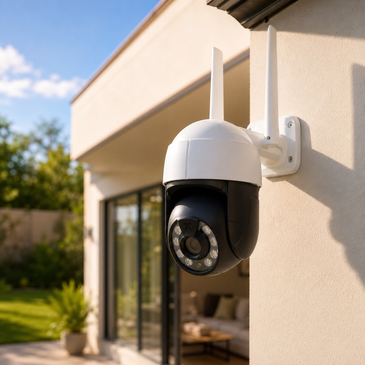 Cámara de Seguridad Exterior Inteligente PTZ V300 (3MP, Wifi, Compatible con Alexa y Google) - Imagen 3