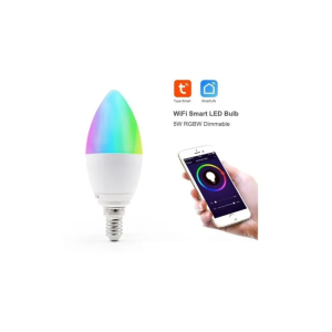 Ampolleta Wifi tipo VELA Colores RGB App E14 (43mm)