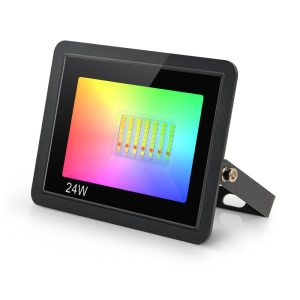 Foco proyector Wifi RGB V2000 24W para exterior