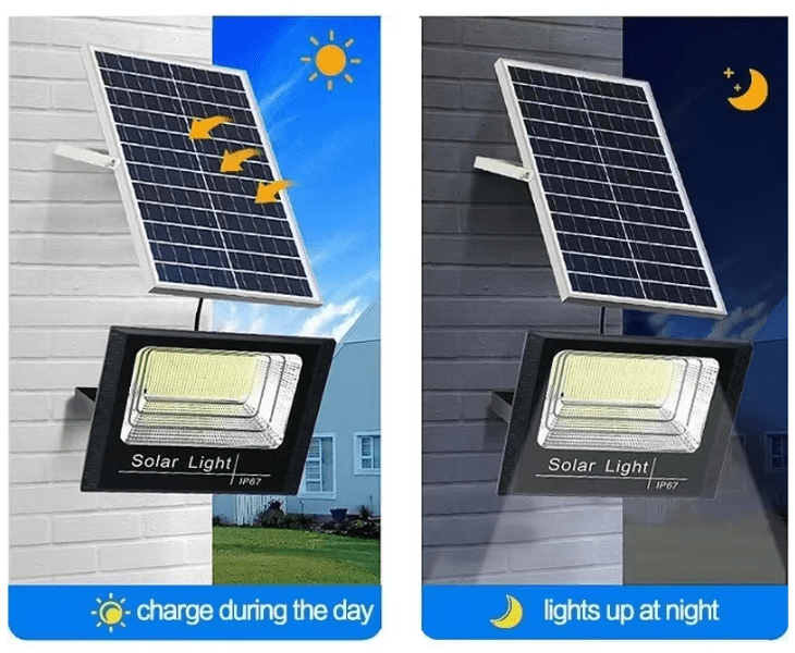 Foco Led Solar Para Exteriores 30W 100ah - Imagen 6