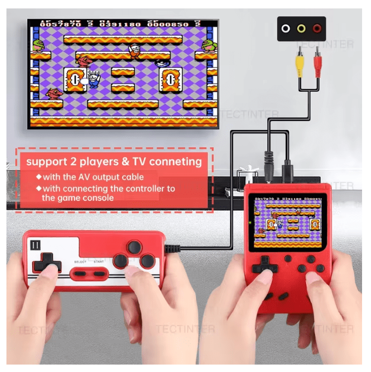 Consola Retro Portatil Con estuche - Imagen 12