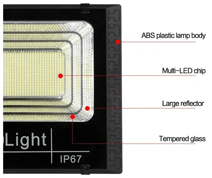 Foco Led Solar Para Exteriores 30W 100ah - Imagen 13