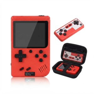 Consola Retro Portátil con Estuche - 500 Juegos Clásicos Incorporados