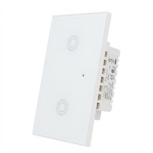 Interruptor Inteligente Wifi 2 Botones Tuya Smart (Compatible con Alexa y Google Home)