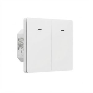 Interruptor Inteligente Wifi Mecánico 2 Botones Blanco - Compatible con Tuya / Smart Life, Alexa y Google Home