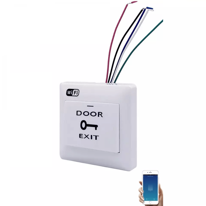Pulsador Wifi Vhome Botón De Salida Chapa Portón Compatible con Alexa y Google - Imagen 2