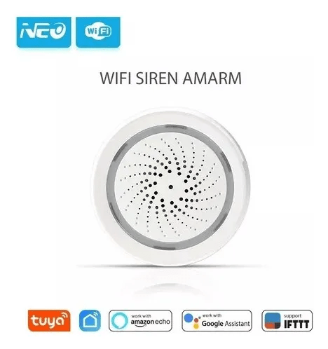 Sirena De Alarma Inteligente Wifi Tuya Smart Life Alexa Google - Imagen 3